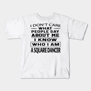 I Don't Care BLK Kids T-Shirt